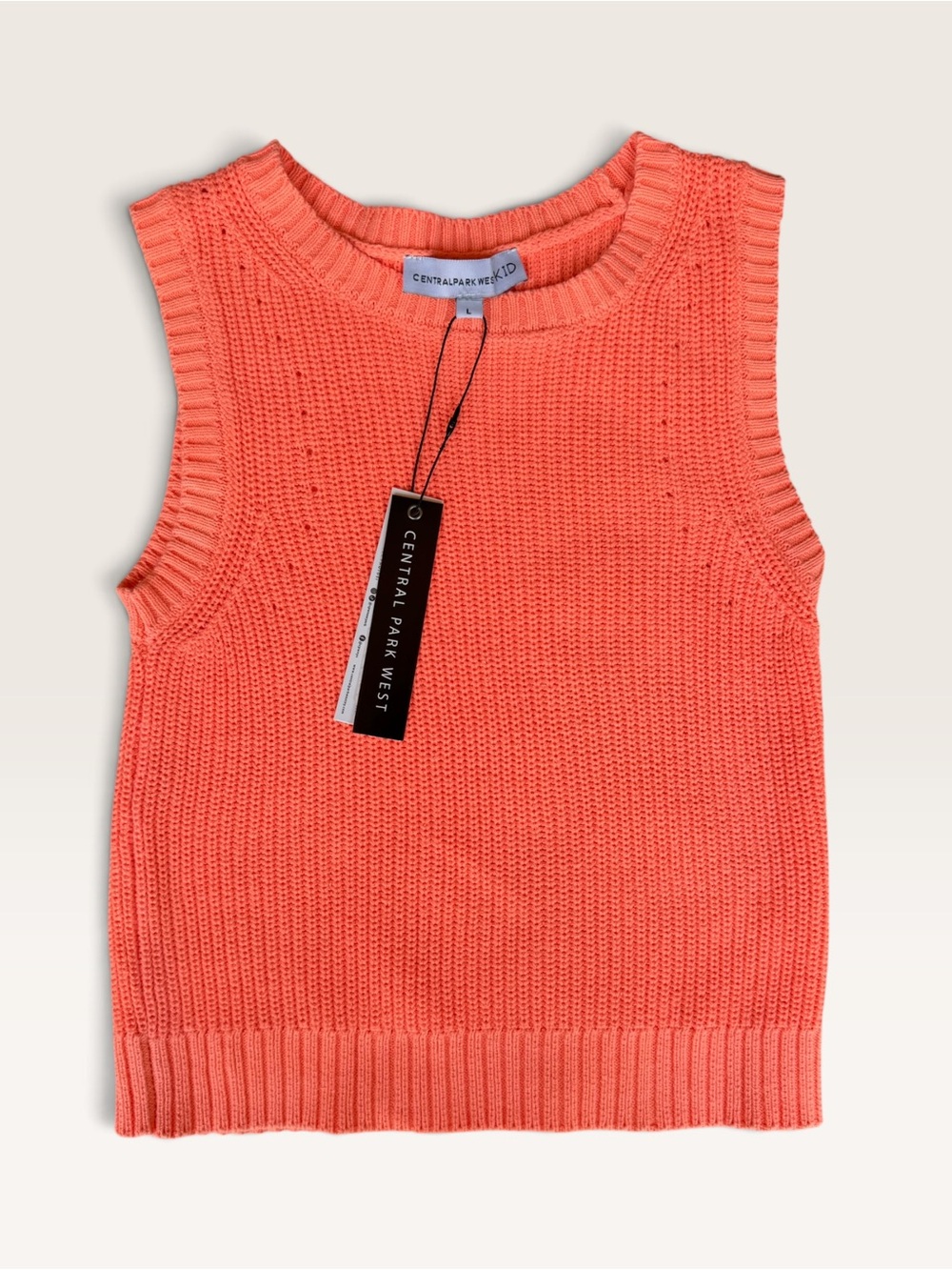 Central Park West Coral Knit Tank Top for Kids